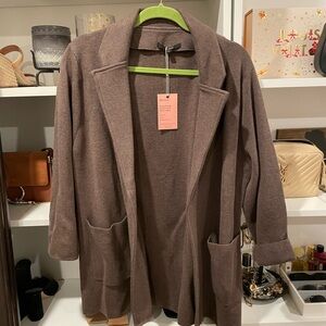 Quince knit cardigan blazer